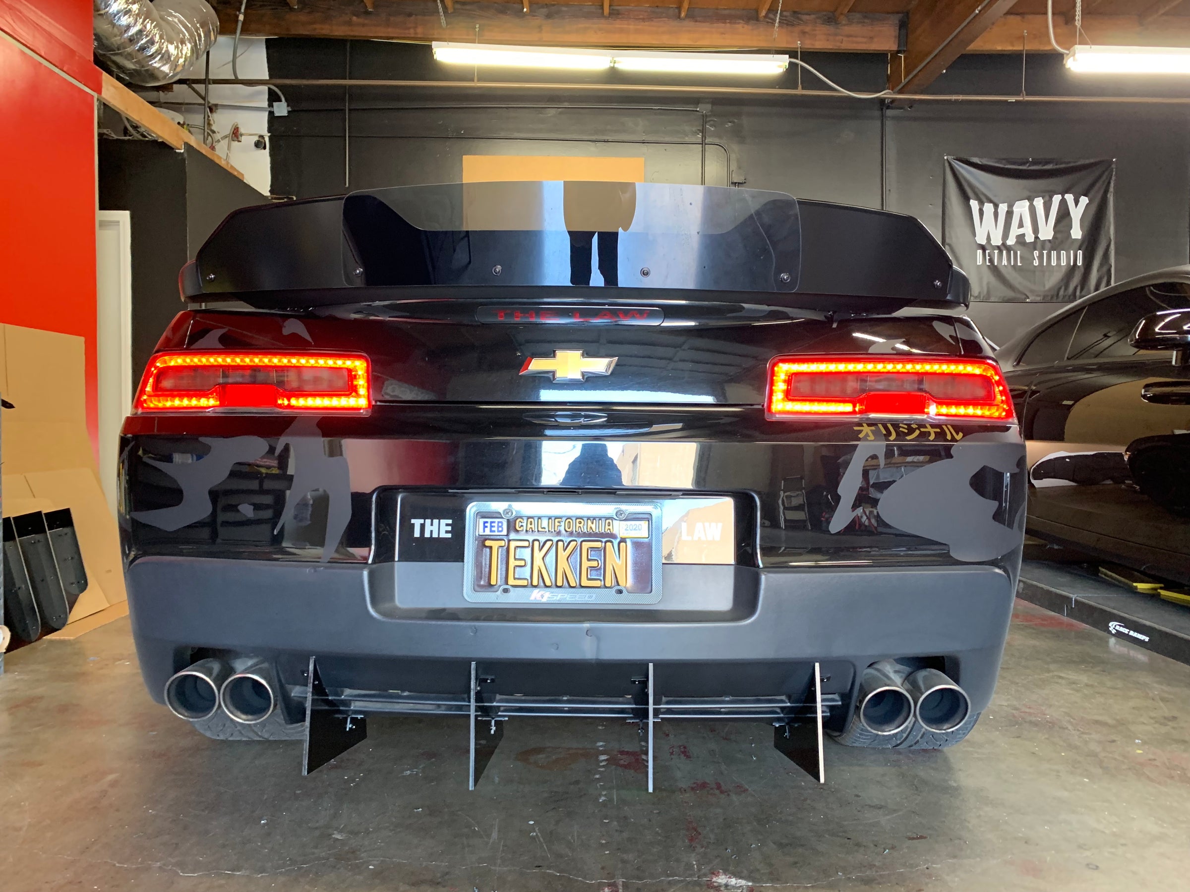 20142015 chevy Camaro Individual Fins/ 3 Piece Diffuser