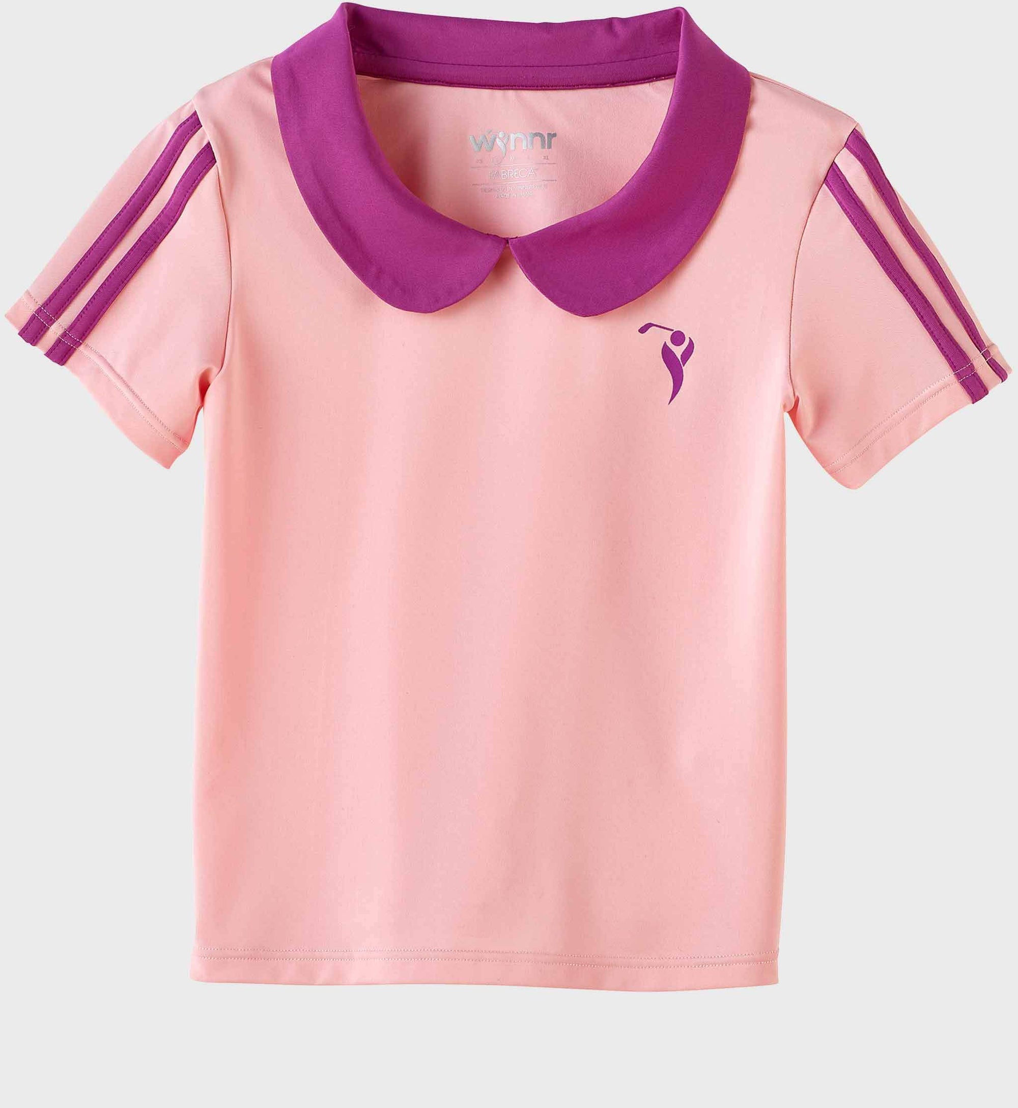 ladies pink golf shirt