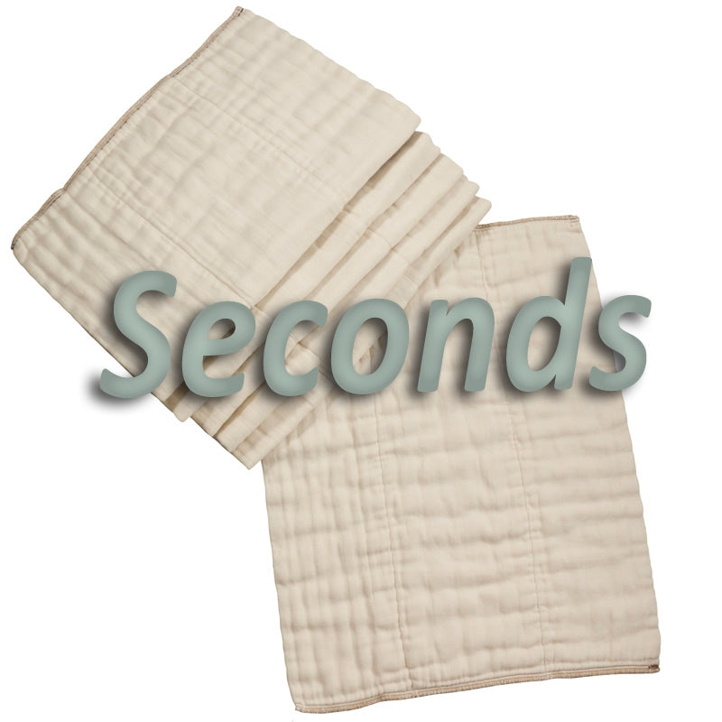 OsoCozy Unbleached Prefolds Factory Seconds (dozen)