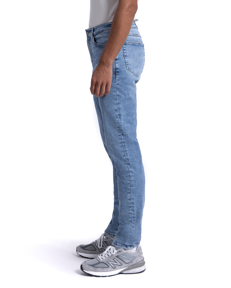 masculine slim fit glacier wash jeans