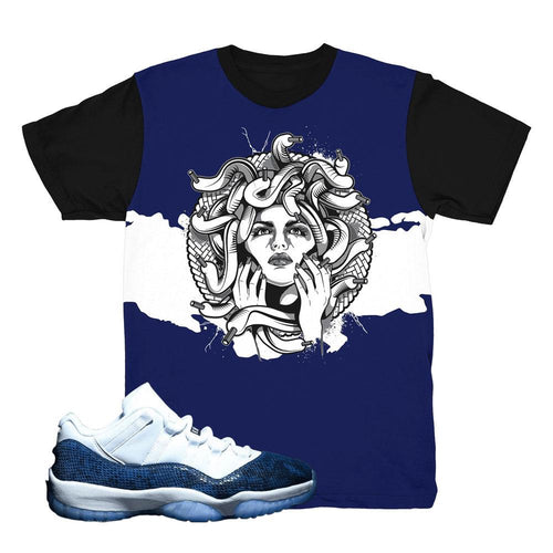 grey snakeskin 11s shirt