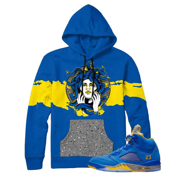 blue and yellow jordan jacket