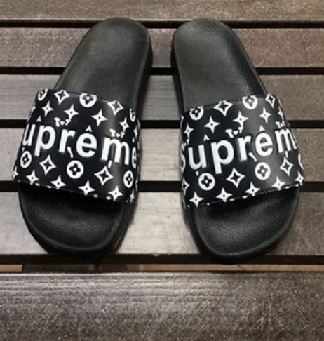 lv supreme flip flops