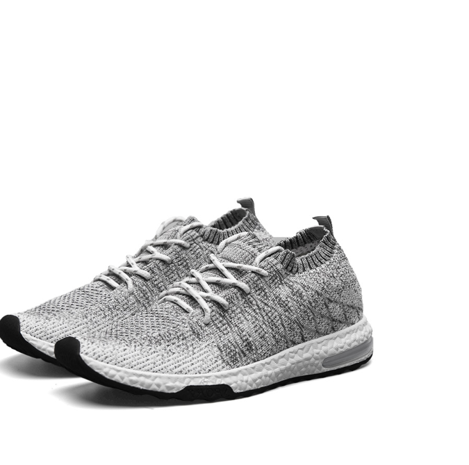 gray gym shoes