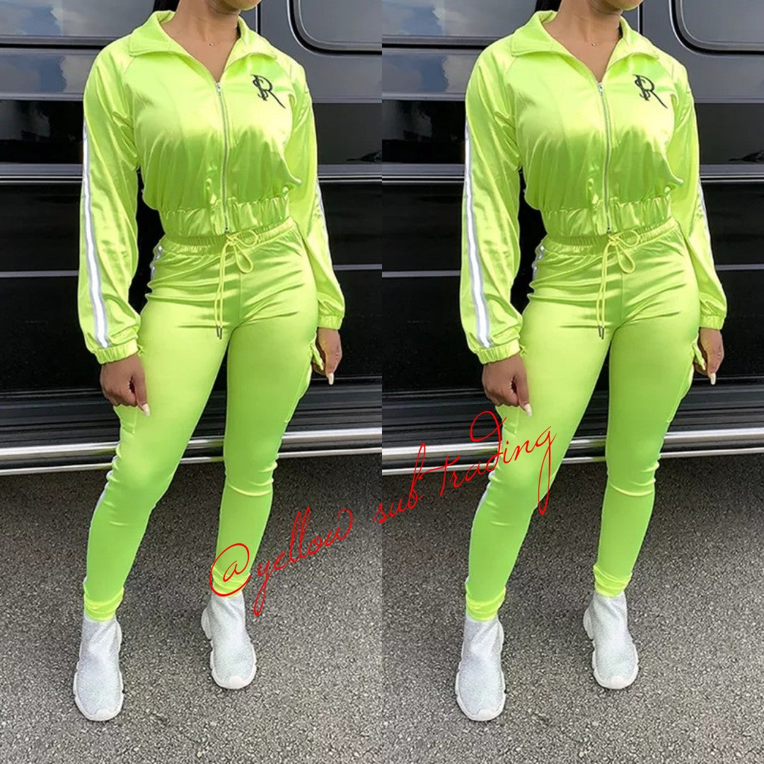 Satin Sporty Tracksuits — YELLOW SUB TRADING