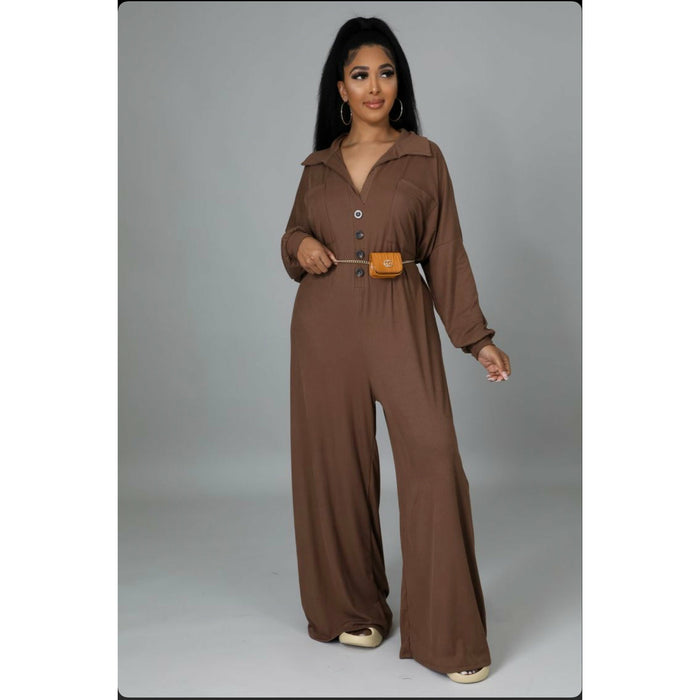 long sleeve harem jumpsuit