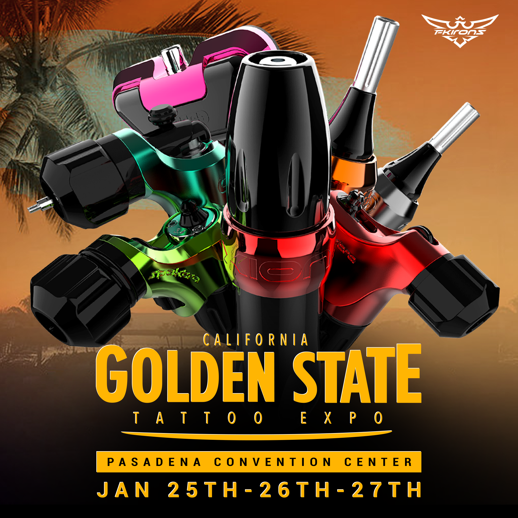 2018 California Golden State Tattoo Expo EEUU  FK Irons  Tattoo  Machines Tattoo Supplies and Tattoo Accessories