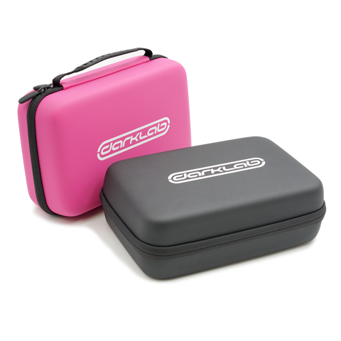 Carrying case for tattoo machines, available in pink or black on Darklab.com