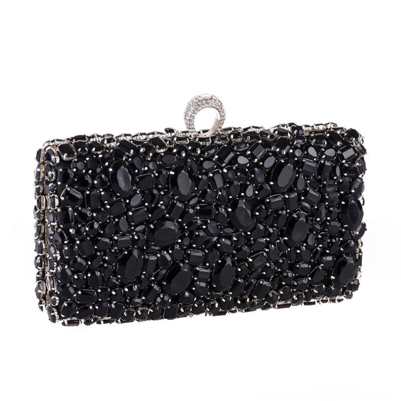 Black Sequin Clutch Handbags, Black Evening Bags Clutches