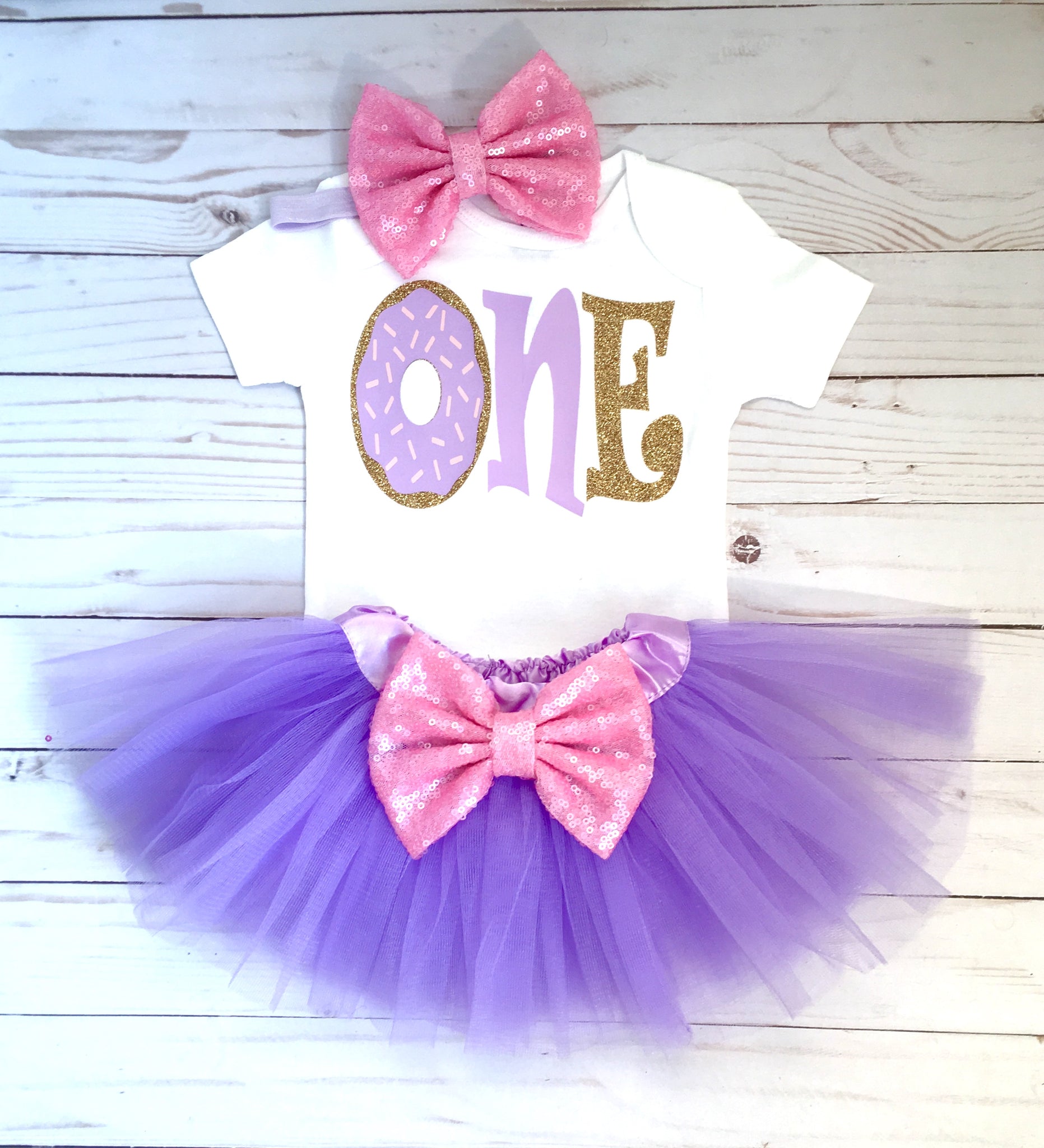 Girls First Birthday Outfits Donut Birthday Onesies One Girls 1st