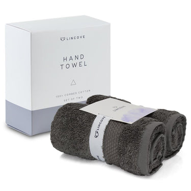 Lincove Turkish Cotton Bath Towel - Charcoal