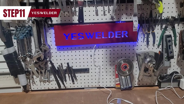 11. Proudly display your custom-made CNC sign.