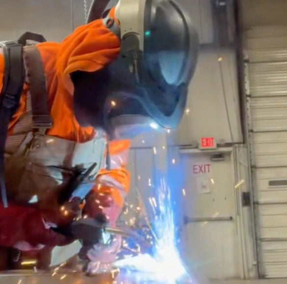 Use protective equipment while welding galvanized steel.