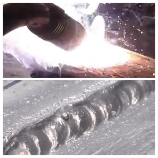 Flux core arc welding galvanized steel