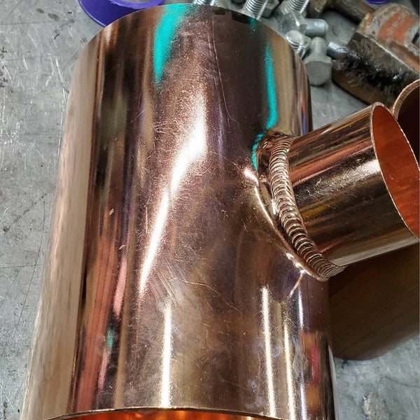 Tig welding for hand welded cup