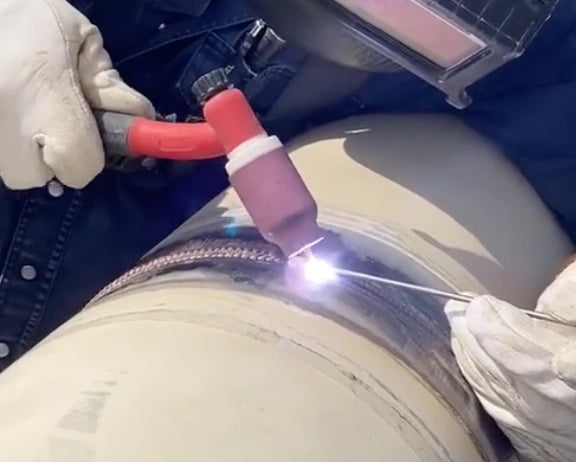 TIG Welding Process on Pipe