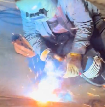 Stick Welding with Personal Protective Equipment