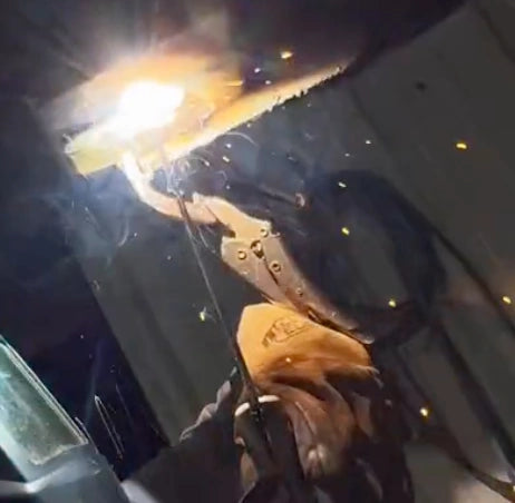 Stick Welding in Overhead Position