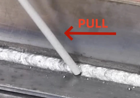 Pull While Stick Welding