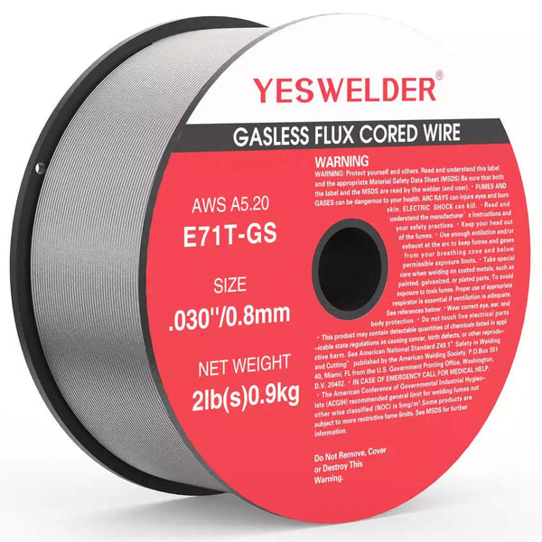 YesWelder E71T-GS/2LB-0.8 2LB Spool .030" Gasless Flux Core MIG Welding Wire