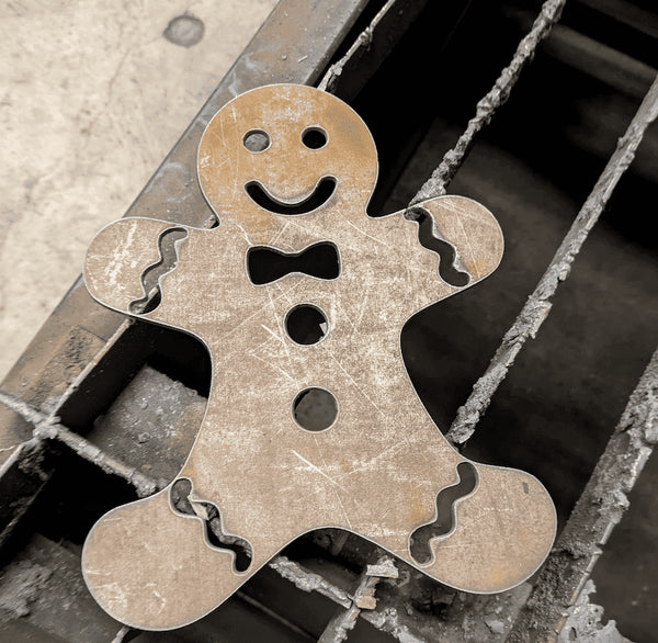 It's a gingerbread kind of day on the plasma cutter.