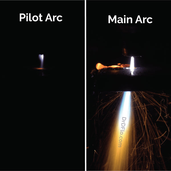 Pilot arc vs main arc