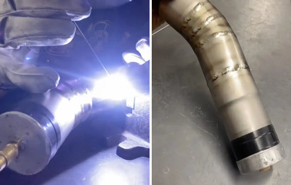 TIG welding titanium exhaust joints