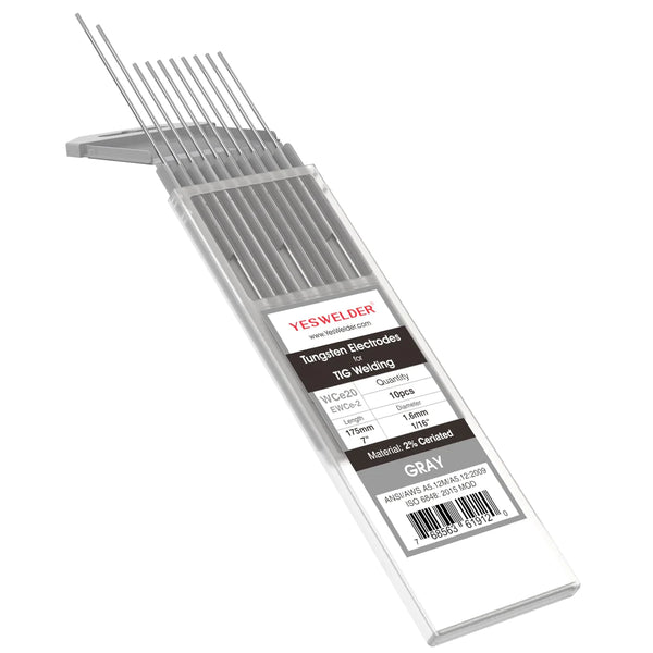 2% Ceriated Tungsten Electrode (Grey,WC20) | YesWelder® TIG Welding Electrode