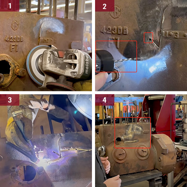 cast iron engine block repair when welding