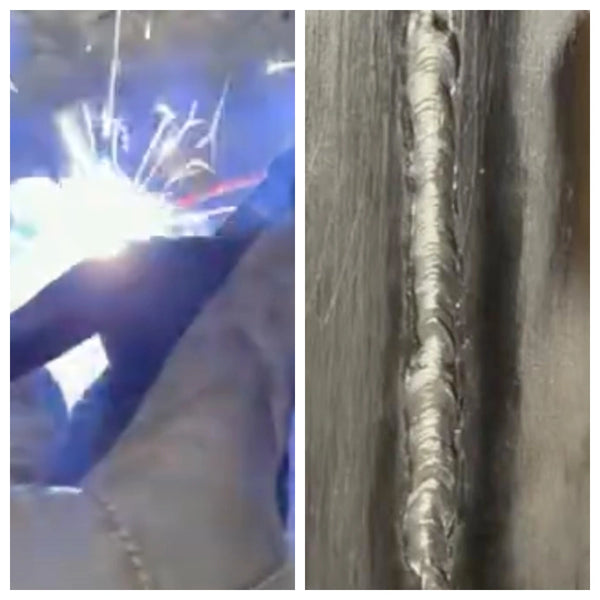 Stick welding with 7018 1/16 rods is a challenge.