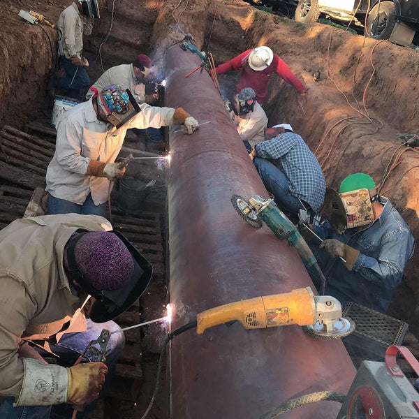 pipeline welders stick welding