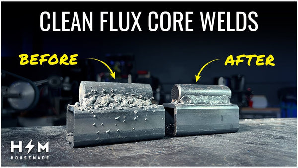 clean flux-cored welds