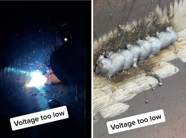 mig welding with low voltage