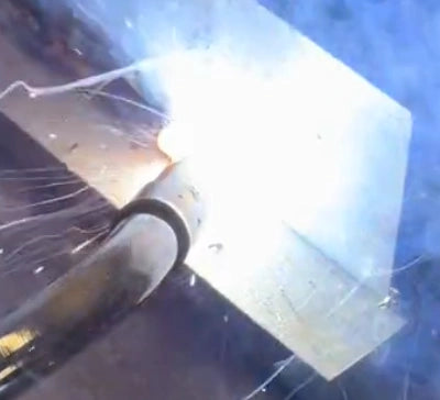 Dual shielded welding on stainless