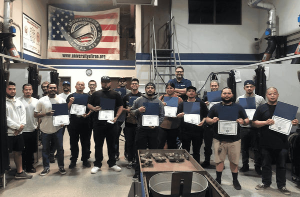 Students graduated from the SMAW (Stick) Program and earned their welding certifications
