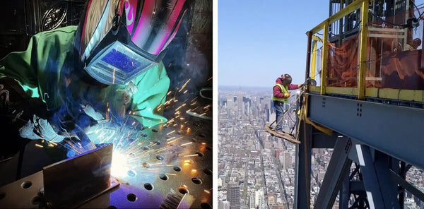 underground metal work and high floor construction welding