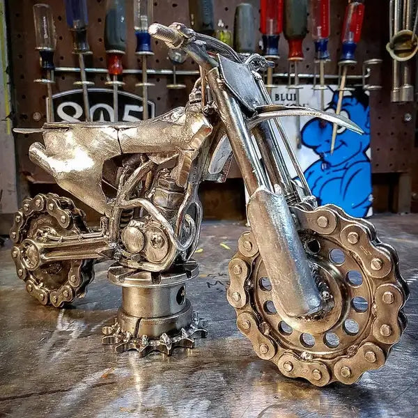 welding metal art motorcycle