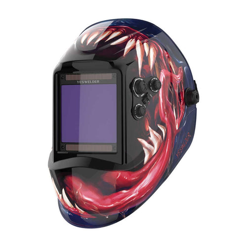 Hand-painted design welding helmet