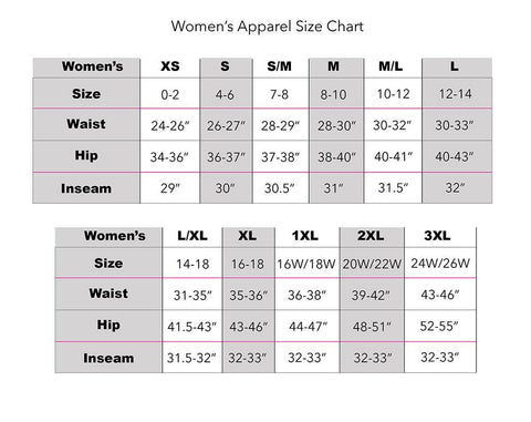 Sizing Chart – Grind Diva: The Fashion Lifestyle of a Female Hustler