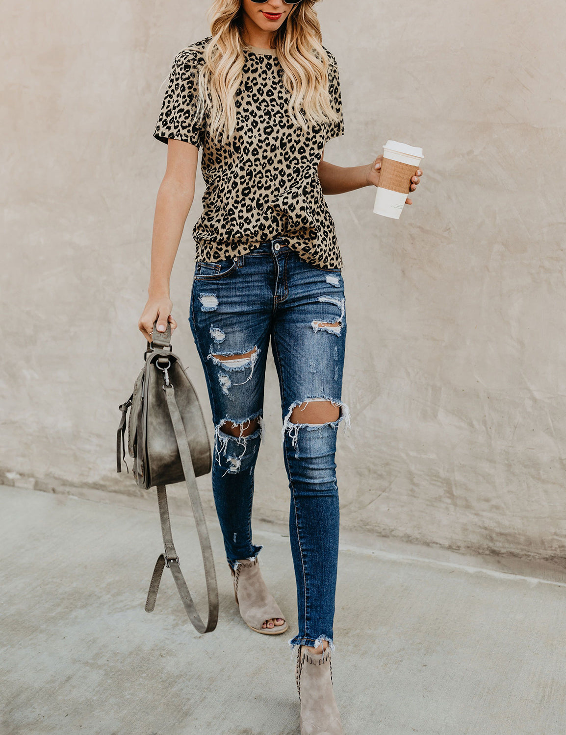 leopard shirt outfit