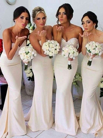 Cream Bridesmaid Dress