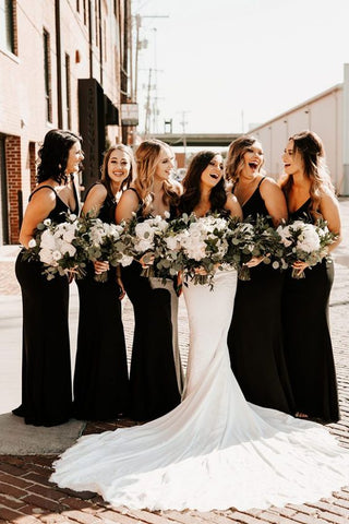 Classic Black bridesmaid dress