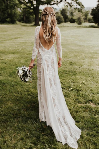 lace beach wedding dress