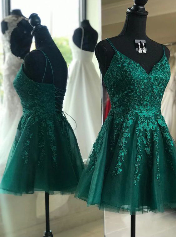 Emerald Green Short Prom Dress Cheap ...