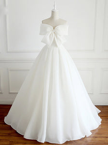 Buy Modern Wedding Dress With Cute Bowknot Cheap Bridal Ball Gown