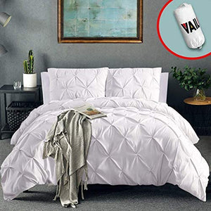 Vailge 3 Piece Pleated Duvet Cover