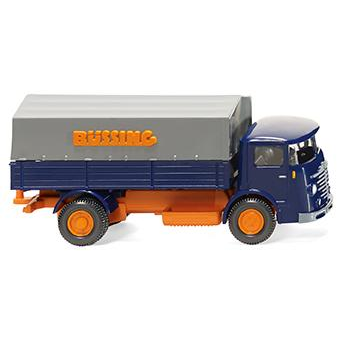 Wiking-Modellbau 047601 Wiking - Klassik Edition 1:87 - Pritschen-Lkw (Büssing 4500) - blau/orange