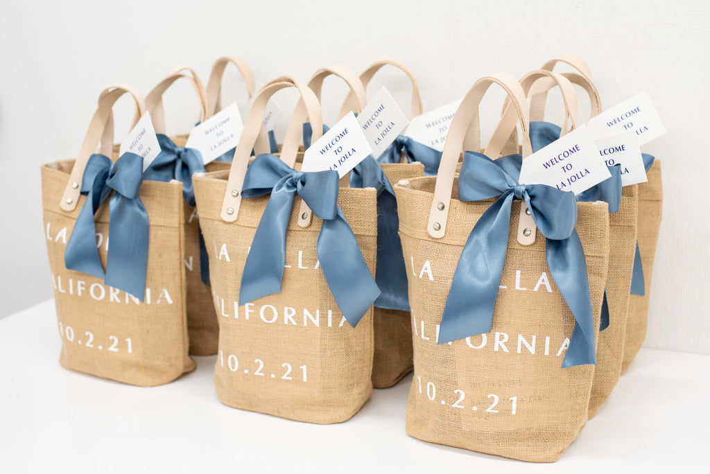 Elegant Wedding Welcome Gift Basket Bag Favor Tags