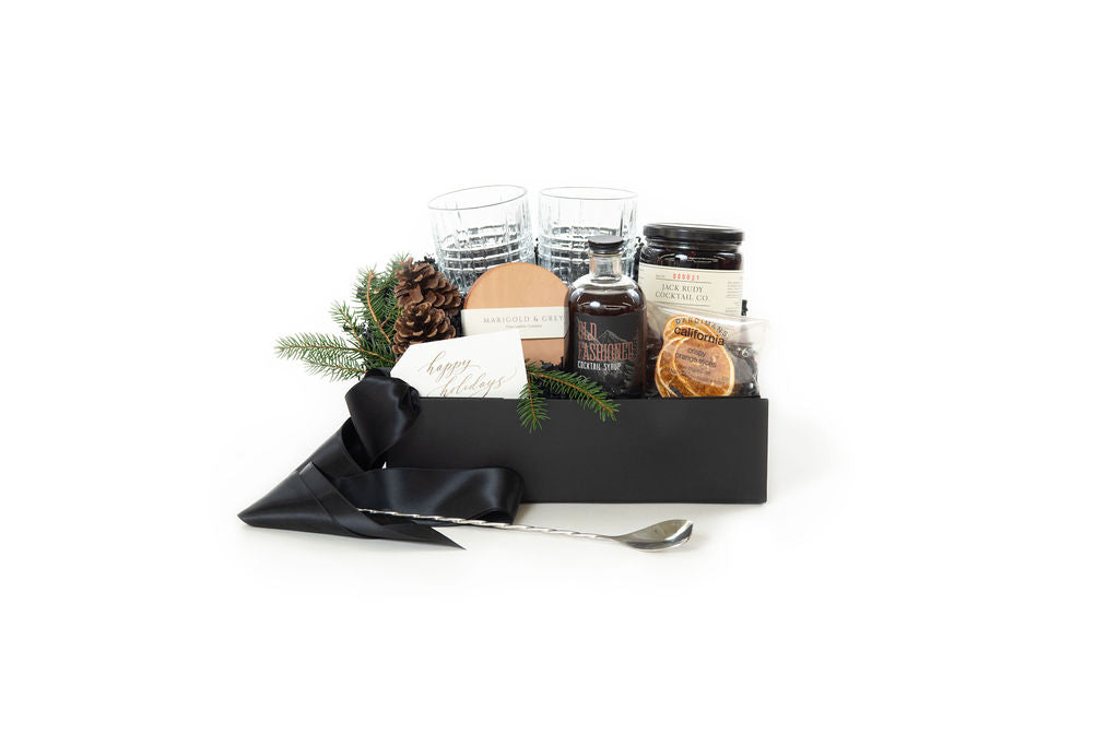 holiday cocktail gift box