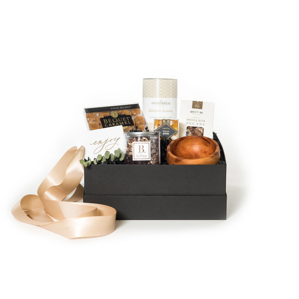 Curated client snack gift box